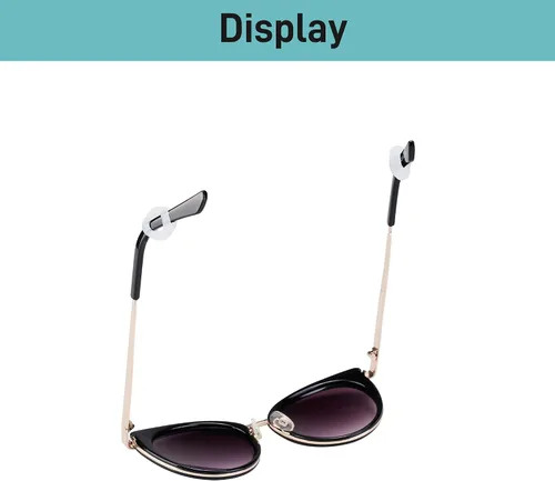Miniatura 6 de 20 pares de agarres antideslizantes para gafas, soporte de silicona para gafas, retenedor de manga, ganchos para gafas para gafas para deportes, 20