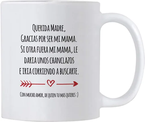 Casitika Regalo para mamá de día de madres o cumpleaños. Divertidas ideas de regalo en español para el día de la madre o cumpleaños. Taza de mamá