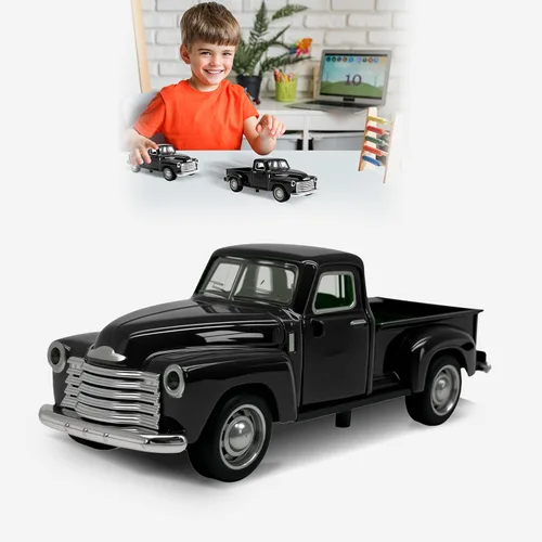 Miniatura 13 de Camión de juguete beige pequeño para niños pequeños de 2, 3, 4, 5, 6, 7, 8 años niños y niñas, coche de juguete de aleación 1:32 para niños pequeños