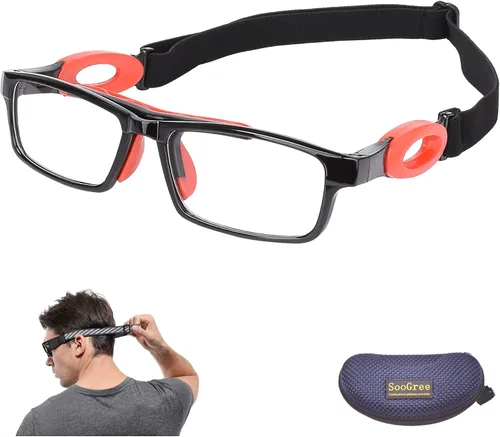 Miniatura 18 de SooGree Gafas deportivas de baloncesto para hombres y mujeres, gafas de seguridad, gafas de deporte, antivaho y choque de colisión