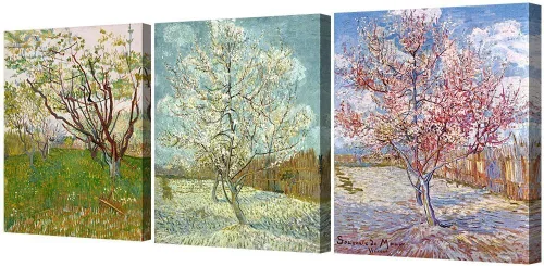 Miniatura 59 de Serie de pinturas de Vincent Van Gogh (favoritos). Reproducción de arte clásico de Van Gogh, impreso en lienzo Noche estrellada
