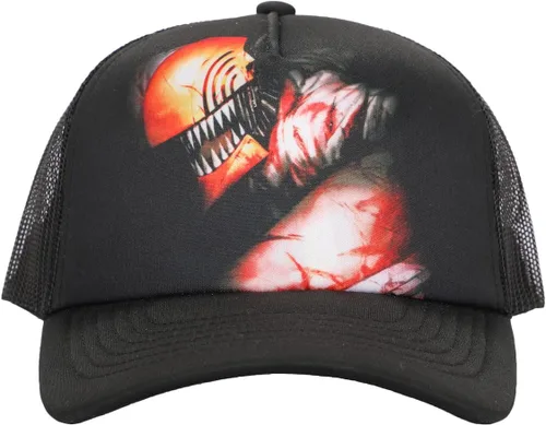Miniatura 7 de Bioworld Chainsaw Man Logo & Pochita Sombrero El Snapback Precurve Negro Para Hombre