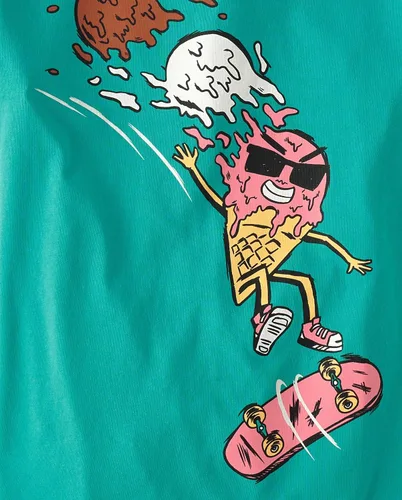 Miniatura 62 de The Children's Place Paquete de 3 camisetas gráficas de manga corta para niños