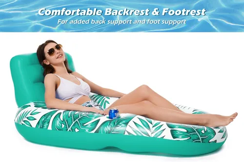 Miniatura 2 de Jasonwell Flotador Inflable para Piscina para Adultos - Flotadores de Piscina Tumbona Flotadores Balsa Silla Flotante para Piscina de Lago