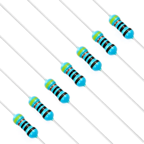 Miniatura 32 de Chanzon 100pcs 1/4W (0.25W) 62 Ohmios Resistencia fija de película metálica Ohmios 0.01 ±1% Tolerancia 62R MF Resistencias de orificio pasante