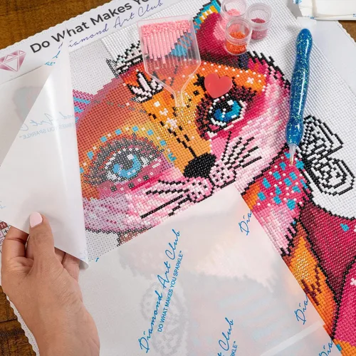 Miniatura 4 de DIAMOND ART CLUB Paquete de 200 piezas de papel de liberación para pintura de diamantes premium, papel de pintura multiuso, reemplazos de cubierta