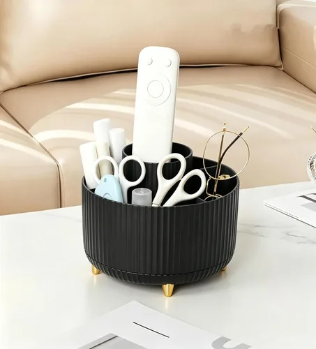 Miniatura 8 de Pencil Pen Holder 5 Slots 360°Degree Rotating Pen Organizers for Desk Desktop Storage Stationery Supplies Cute Pencil Cup Pot Kids Desk Organizer