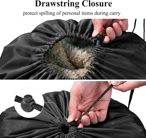 Miniatura 3 de OTraki Bolsas de viaje para ropa sucia de lavandería de 24 x 32 pulgadas, 2 unidades de uso pesado con cordón de ajuste, bolsa organizadora