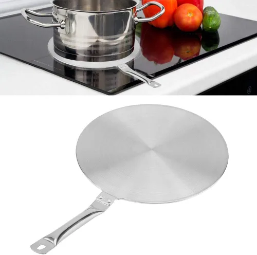 Miniatura 3 de Difusor de placa de inducción de acero inoxidable - Distribuidor de calor de 20/9.4 in para cocinas de gas/eléctricas