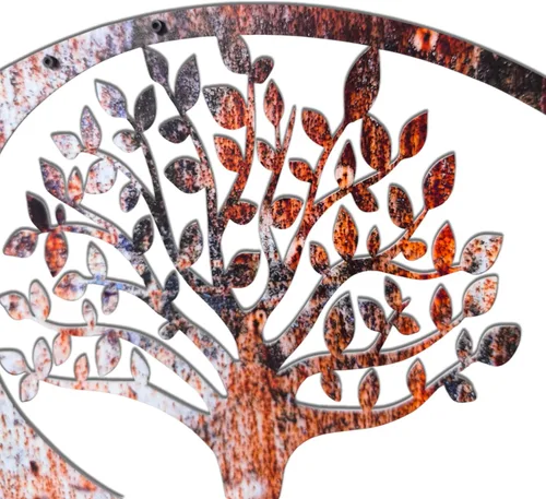 Miniatura 7 de Venovez Yin Yang - Decoración de pared (madera-metal) árbol de la vida, decoración de Yin Yang, decoración de pared de metal, decoración