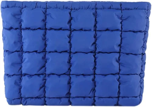 Miniatura 8 de Bolsa de Maquillaje Acolchada Inflada Bolsas de Cosméticos de Viaje Lindo Puffer Sólido Organizador de Artículos de Tocador Bolsa de Almacenamiento
