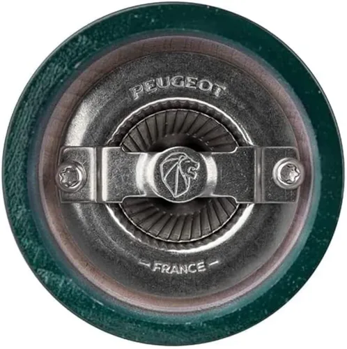 Miniatura 2 de Peugeot Bistro Molinillo de sal, molinillo manual ajustable de 4 pulgadas, acero inoxidable y diseño de madera de haya, sostenible y elegante
