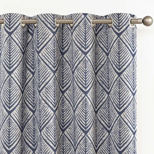 jinchan Cortinas 80% opacas para dormitorio, cortinas con patrones geométricos para sala de estar, tratamientos de ventana para oscurecer la