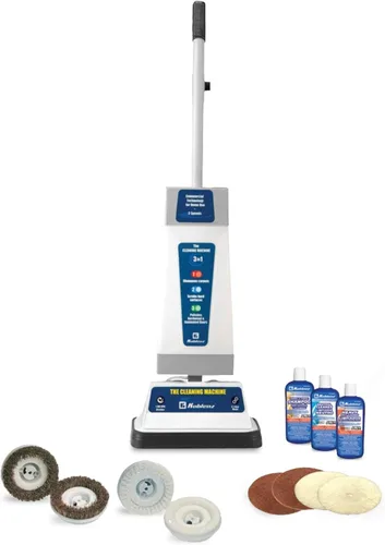 Koblenz P-820 BA Champú de alfombras y pulidor de pisos, máquina de limpieza de pisos, 3 velocidades, cepillos de fregar, almohadillas de pulido,