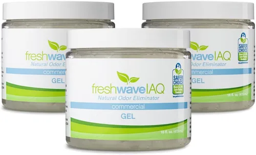 Miniatura 6 de Fresh Wave IAQ Gel eliminador de olores comercial, 8 onzas líquidas, absorbentes de olores para el hogar, alivio más seguro del olor, eliminador