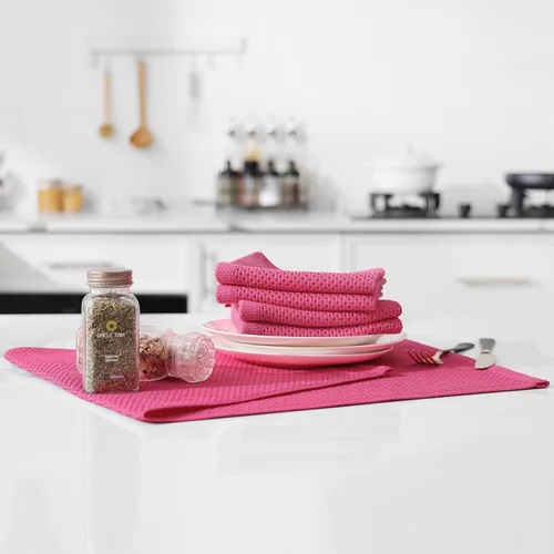 Miniatura 195 de Kitinjoy - Paños de cocina de 100 % algodón, tela de tejido gofrado, paño de limpieza ultrasuave, absorbente y de secado rápido. Beige