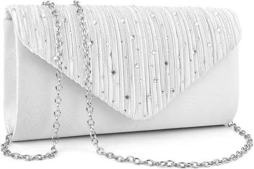 Miniatura 14 de TINDTOP Bolsos de mano de noche para mujer, bolsos de mano para boda, fiesta, cóctel, graduación, bolsa cruzada de hombro tipo sobre for Formal