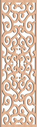 Miniatura 78 de Eveline - Paneles decorativos de pared de madera con calado, 13 3/8 pulgadas de ancho x 34 3/8 pulgadas de alto x 3/8 de alto, roble rojo rojo