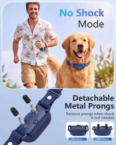 Miniatura 5 de PATPET Shock Collar for Dogs - 4000FT Dog Training Collar with Remote, IPX7 Waterproof 4 Modes(Beep/Vibration/Shock/Safe) Dog Shock Collar