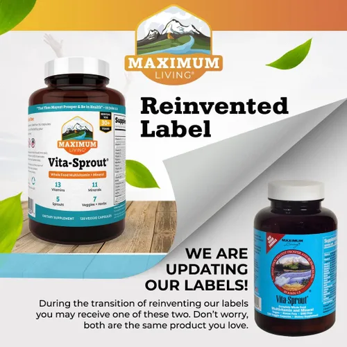 Miniatura 6 de Vita-Sprout - Mezcla de multivitamínicos y fitonutrientes integrales, 120 cápsulas