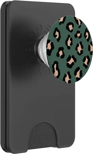 Miniatura 7 de PopSockets intercambiables con diseño de leopardo y estampado de guepardo verde