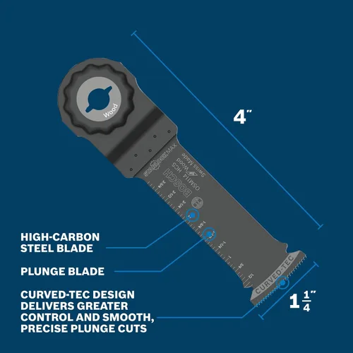 Miniatura 2 de Bosch OSM114 - Cuchilla oscilante de acero de alto carbono StarlockMax® de 1-1/4 pulgadas