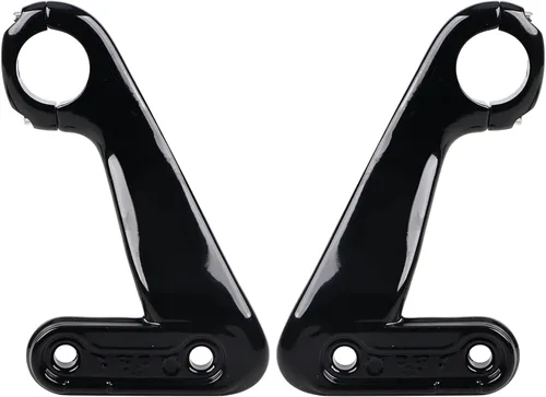 Miniatura 2 de 1 par de soporte de carenado delantero negro compatible con Harley Road Glide FLTR CVO Ultra FLTRUSE FLTRX FLTRU 2010-2013