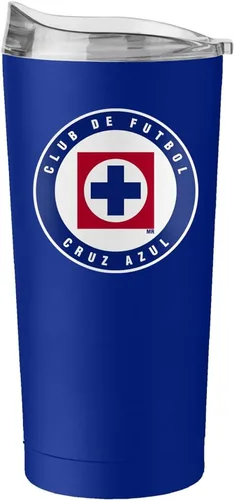 Logo Brands International Soccer 20 oz Stainless Steel Tumbler - Double Wall, Powder Coated Insulated Cup – Sleek And Durable- Keeps Drinks Hot Or