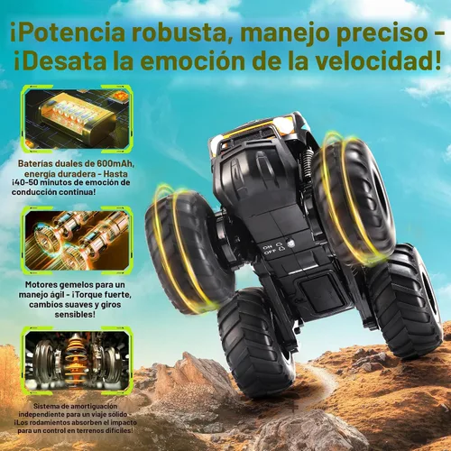 Miniatura 5 de Threeking 1:16 Coches de juguete impermeables RC Monster Truck Camiones de control remoto anfibios 4WD Todo terreno Camión de recogida Todo terreno
