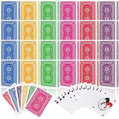 Miniatura 11 de Zubebe 12 Mazos de Cartas, Barajas de Cartas al Por Mayor en Tamaño Póker, Barajas de Póker Estándar para Actividades de Niños y Adultos