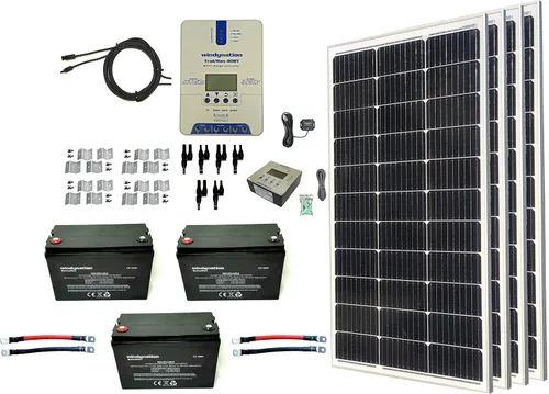 Miniatura 12 de WindyNation Kit de panel solar monocristalino de 400 vatios con controlador de carga solar TrakMax MPPT 40A + kit de medidor remoto