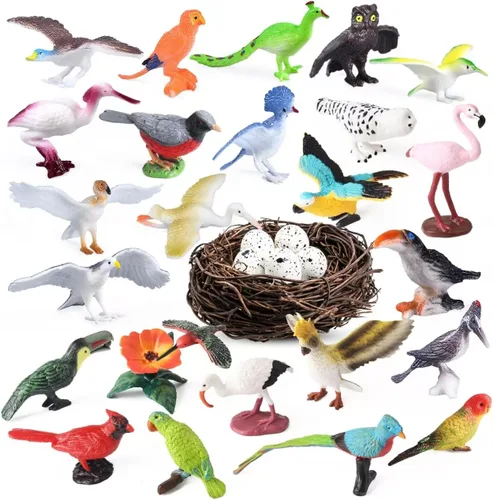 Miniatura 10 de Figuras de Juguetes de Animales Marinos 21 Piezas, Criatura Marina de Plástico Tiburón Pez Estrella de Mar Cangrejo Langosta Pulpo Caballito de Mar