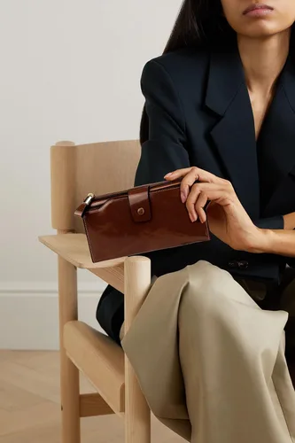 Miniatura 2 de YALUXE Cartera de piel auténtica para mujer con bloqueo RFID tarjetero múltiple con bolsillo para teléfono celular