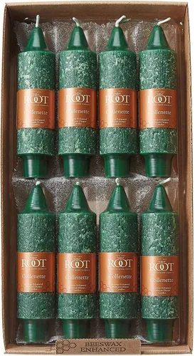 Miniatura 16 de Root Candles Juego de 4 velas sin perfume para cena, sin goteo, con cera de abeja mejorada, Timberline™ Collenette, en caja, de 7 pulgadas