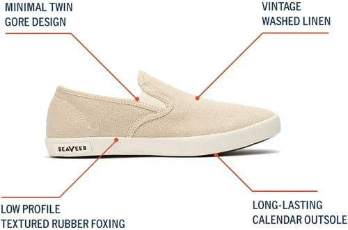 Miniatura 7 de SEAVEES Tenis clásicos Baja sin cordones para mujer