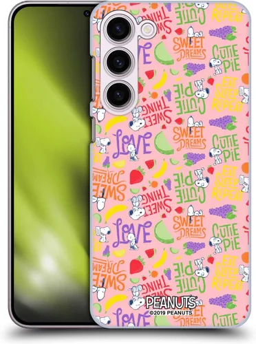 Miniatura 24 de Head Case Designs Funda rígida con licencia oficial de Peanuts Eat Sleep Snoopy Naturally Sweet compatible con Samsung Galaxy S23 Ultra 5G Comer