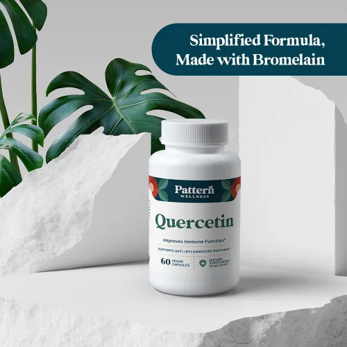 Miniatura 7 de Pattern Wellness Suplemento de quercetina con bromelina, función inmunológica y apoyo a la salud celular, antioxidante y bienestar de todo