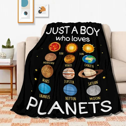 Miniatura 14 de Manta de camión de basura con texto en inglés "Boy Who Loves Garbage" para niños y hombres, manta de franela para regalo, manta de franela acogedora