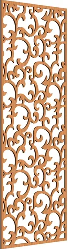Miniatura 84 de Wheatland Paneles de pared decorativos de madera con calado, 9 3/8 pulgadas de ancho x 24 3/8 pulgadas de alto x 1/4 de alto, nogal
