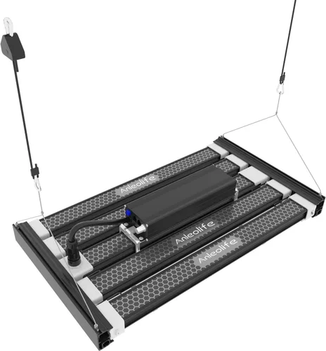 Miniatura 2 de A ANLEOLIFE Luces LED de crecimiento elásticas con diodos LM301H EVO de 300 W, espectro completo, regulables, 3 x 4 pies, estilo barra de cobertura
