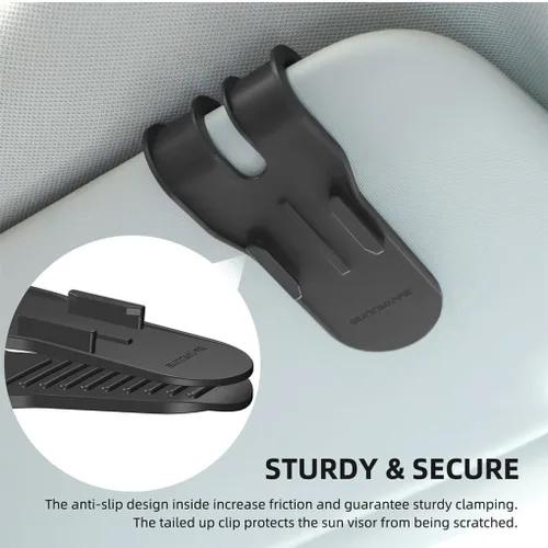 Miniatura 7 de Soporte para visera solar de automóvil para teléfono celular, abrazadera de teléfono de rotación de 360°, soporte de montaje para automóvil