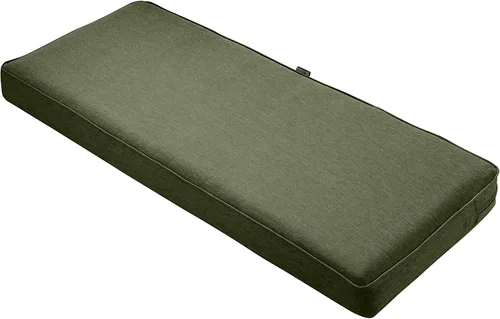 Miniatura 21 de Classic Accessories, Montlake FadeSafe - Cojín para banco de exteriores resistente al agua, 42x18x3 pulgadas, beige antiguo