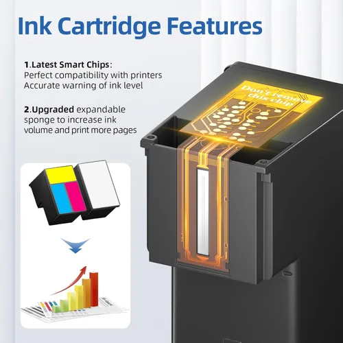 Miniatura 5 de Paquete combinado de cartuchos de tinta 67XL negro/color para HP Ink 67 para HP 67XL tinta para impresora Fit para HP DeskJet 2700e 2700 2855e 2800