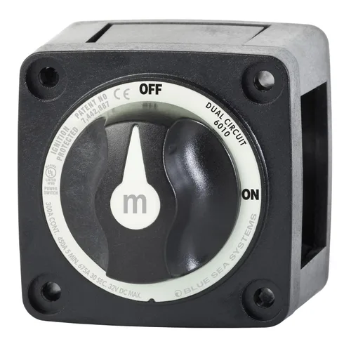 Miniatura 17 de Blue Sea Systems 6006 interruptor aislador de batería serie m ON/OFF con llave de bloqueo, rojo