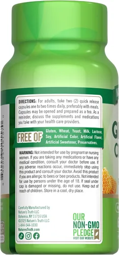 Miniatura 7 de Super Ginseng Complex 60 cápsulas con jalea real de extracto de ginseng sin OMG, suplemento sin gluten por Nature's Truth