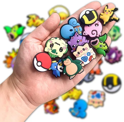 Miniatura 2 de Joivoritow 25 dijes de decoración de zapatos para sandalias de zueco Kawaii pines de zapatos de dibujos animados para niños y niñas regalos