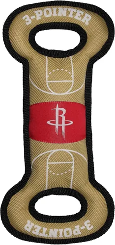 Miniatura 7 de Pets First NBA Atlanta Hawks Field Toy - Juguete de nailon resistente para mascotas con costuras de doble ribete y chirriador interior, talla única