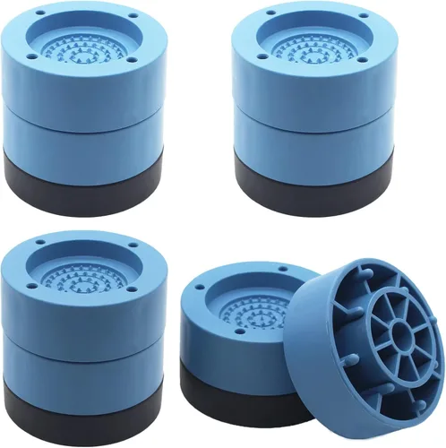 Miniatura 20 de 4 juegos de elevadores redondos negros para muebles, elevadores de cama resistentes, altura de 1 pulgada, 2 pulgadas, 3 pulgadas, elevadores de cama
