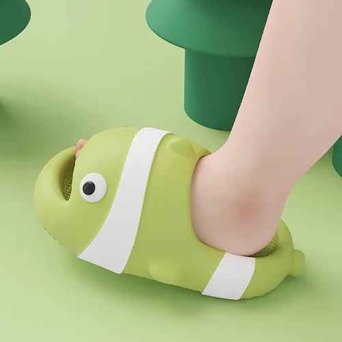 Miniatura 6 de Jerzmy Cute Clown Fish Cloud Slides for Boy Girl Kids Toddler, Soft Novelty Funny Animals House Slippers Non-Slip Beach Shoes for Indoor Outdoor