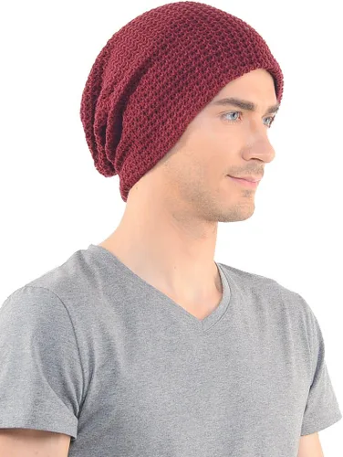 Miniatura 47 de FORBUSITE Gorro de punto largo holgado para hombre para verano e invierno, de gran